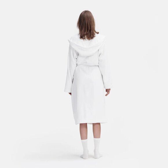 NEW Prossioni Signature Hooded Robe in White - Picture 5 of 10